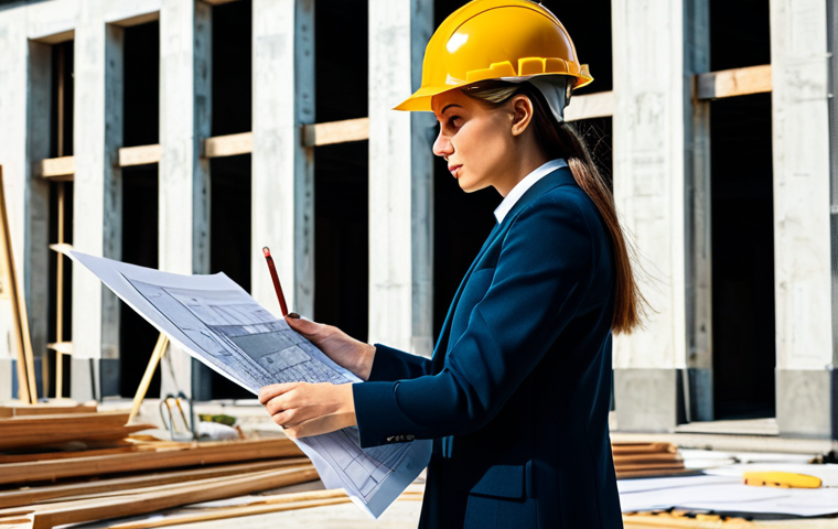 **
"A professional architect, fully clothed in a stylish but modest dress, reviewing blueprints on a construction site in Milan. Sunlight, hard hat, safe for work, appropriate content, professional, perfect anatomy, correct proportions, well-formed hands, natural body proportions, high-quality rendering."
**